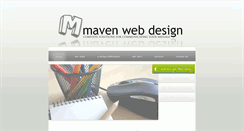 Desktop Screenshot of mavenwebdesign.com