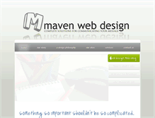 Tablet Screenshot of mavenwebdesign.com